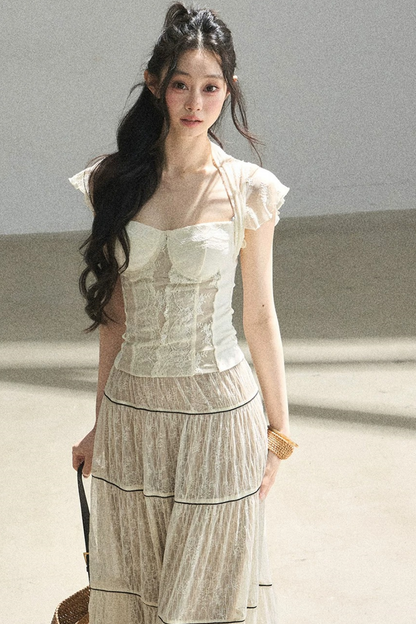 Lace Moonlit Rose Top