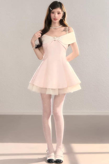 Off-Shoulder Bowknot Princess Dress