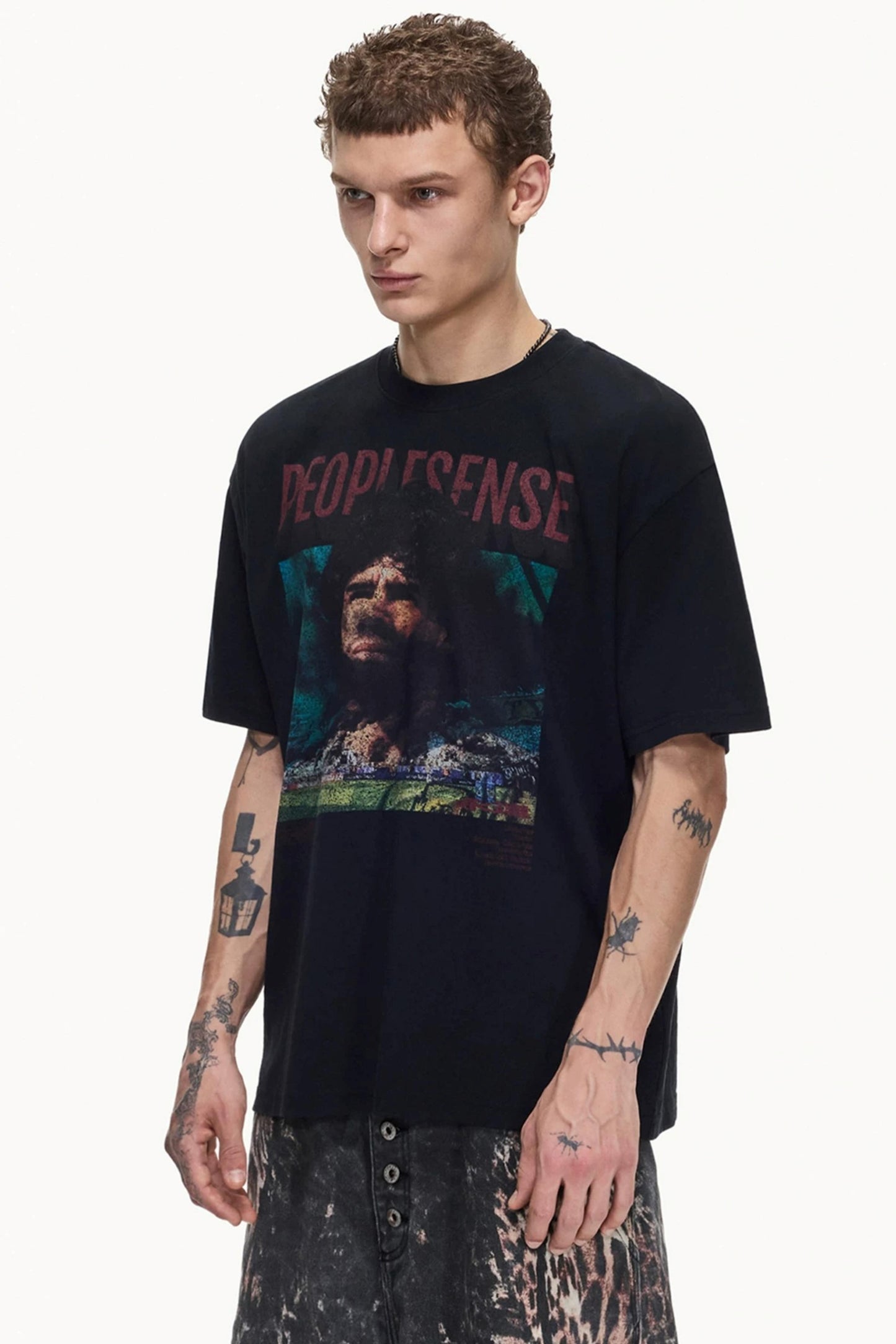 Retro Distressed Cotton Top