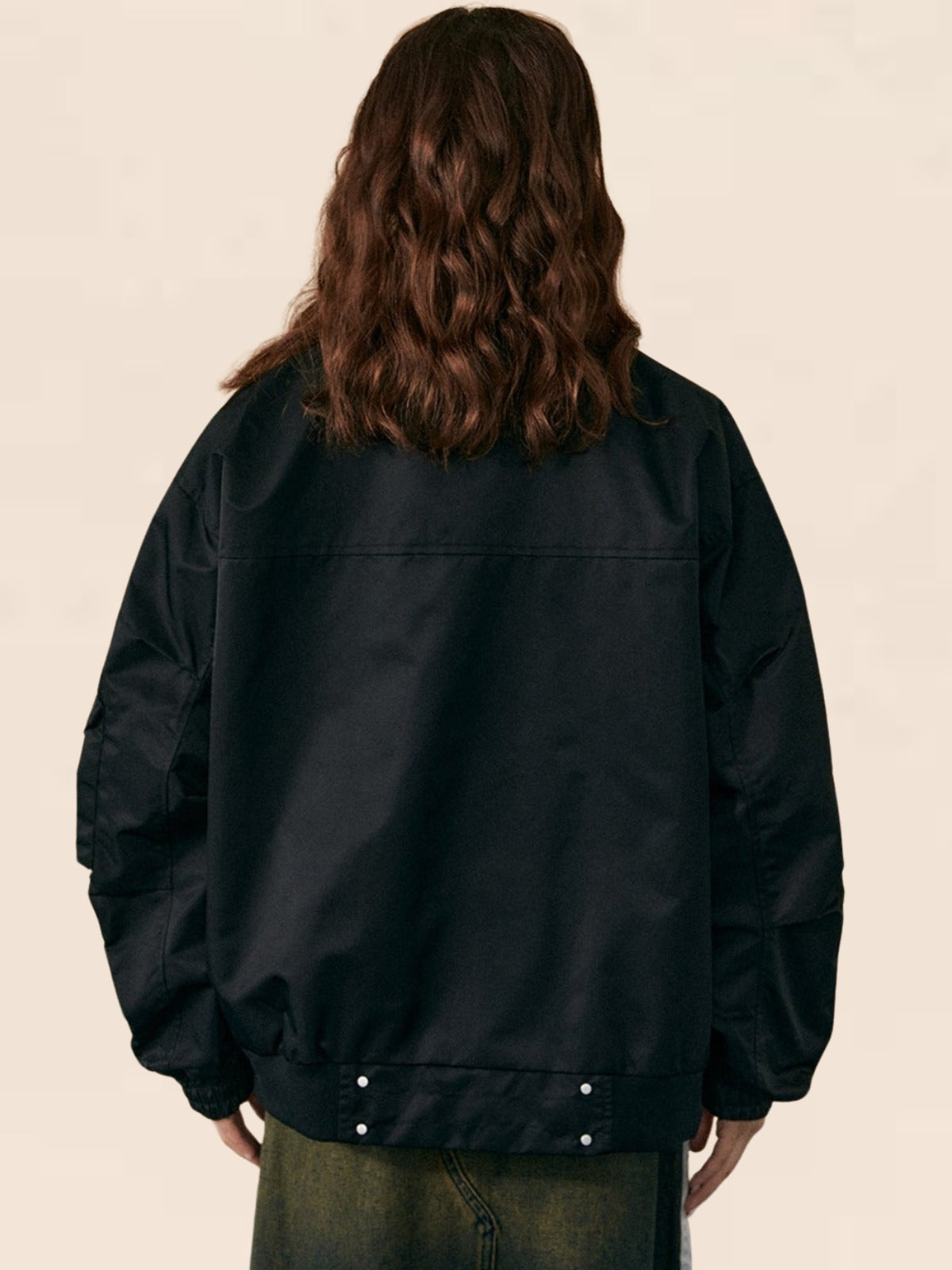 Small Pockets On The Sleeves Thick Loose Jacket