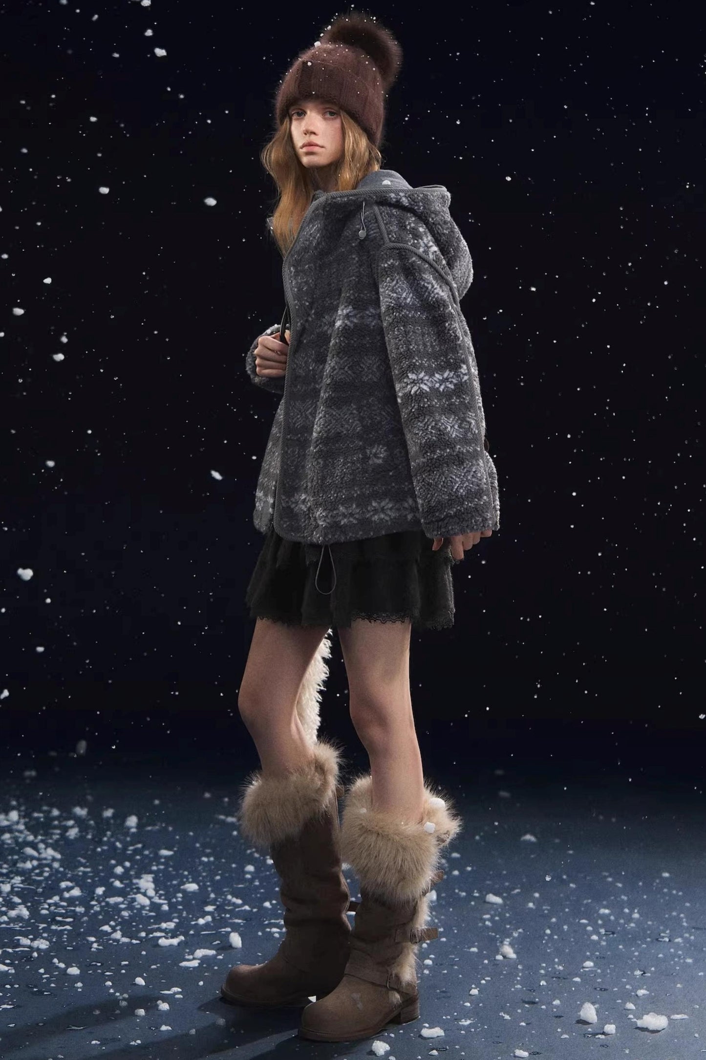 Jacquard Polar Fleece Jacket