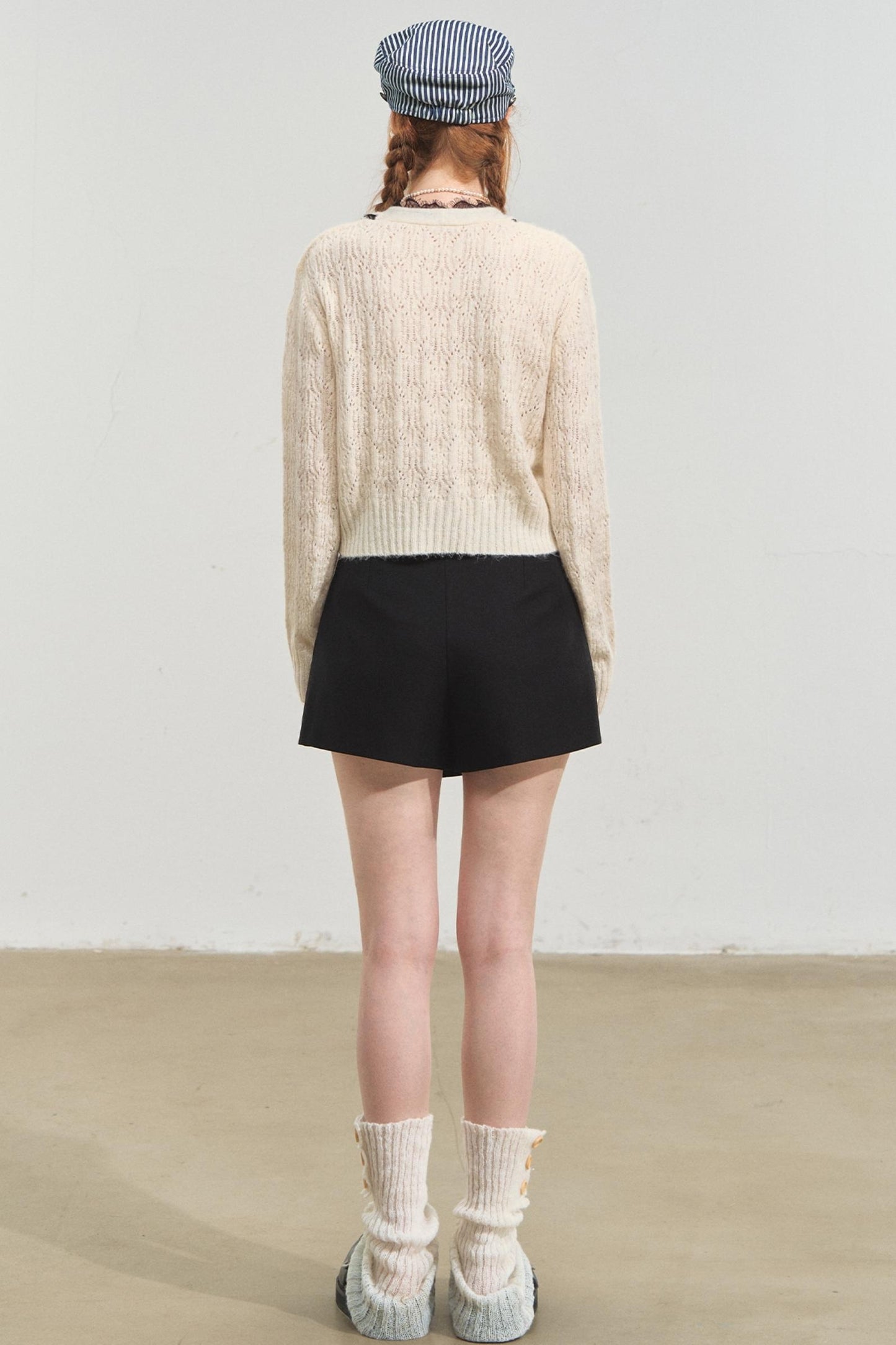 Pure Desire Lace V-Neck Fake Two Piece Top