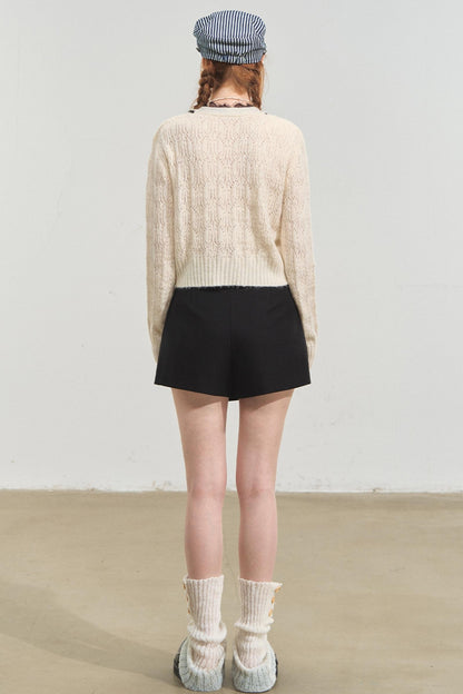 Pure Desire Lace V-Neck Fake Two Piece Top