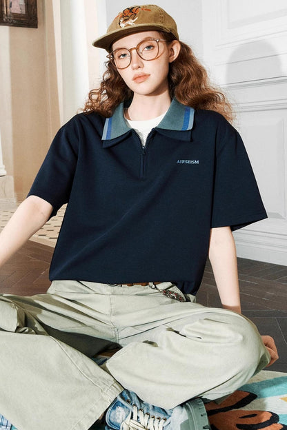 Color Block Polo Tee