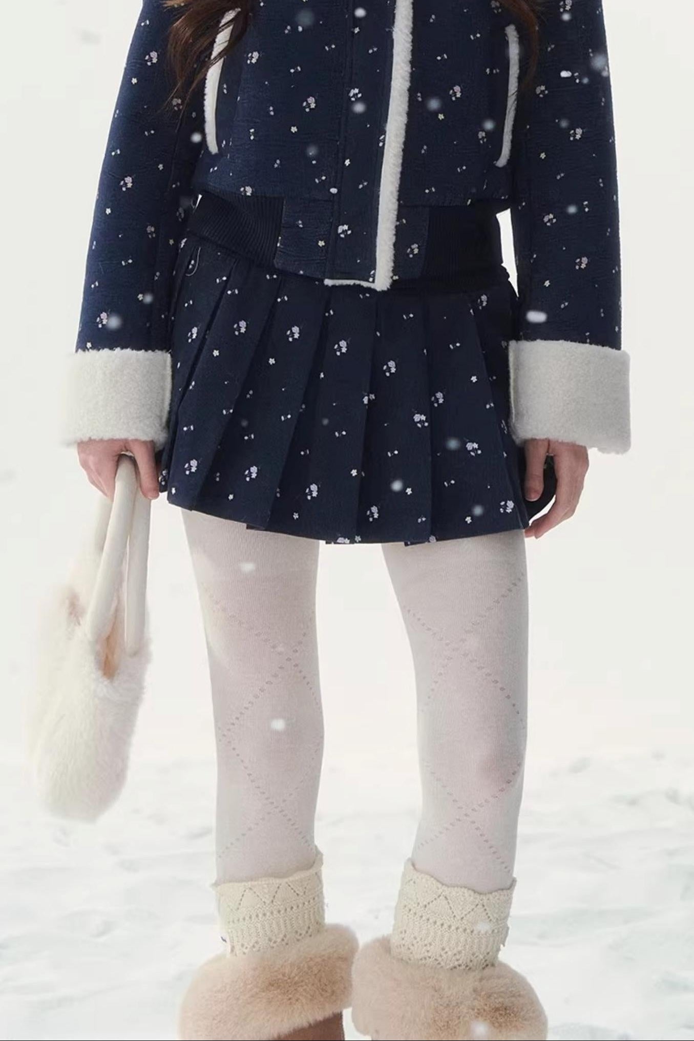 Retro Floral Patchwork Jacket Set-Up