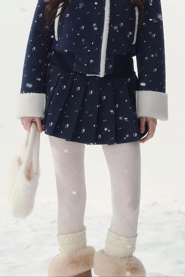 Retro Floral Patchwork Jacket Set-Up