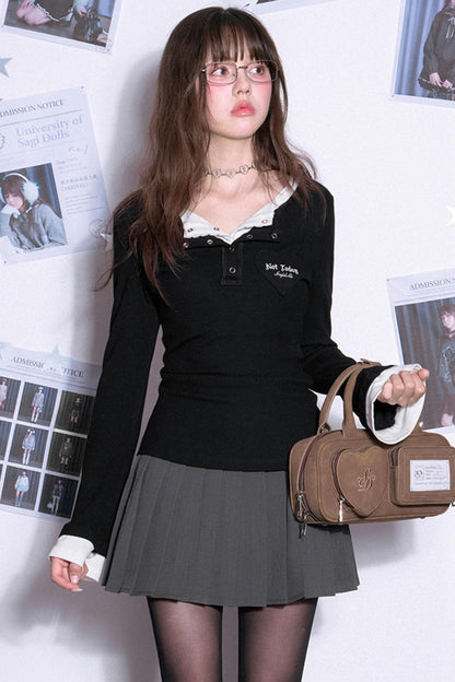 T-shirt V-neck Esprit de Combat Adolescent 