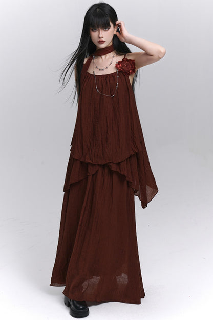 Chic Pink Skirt Top Set-Up