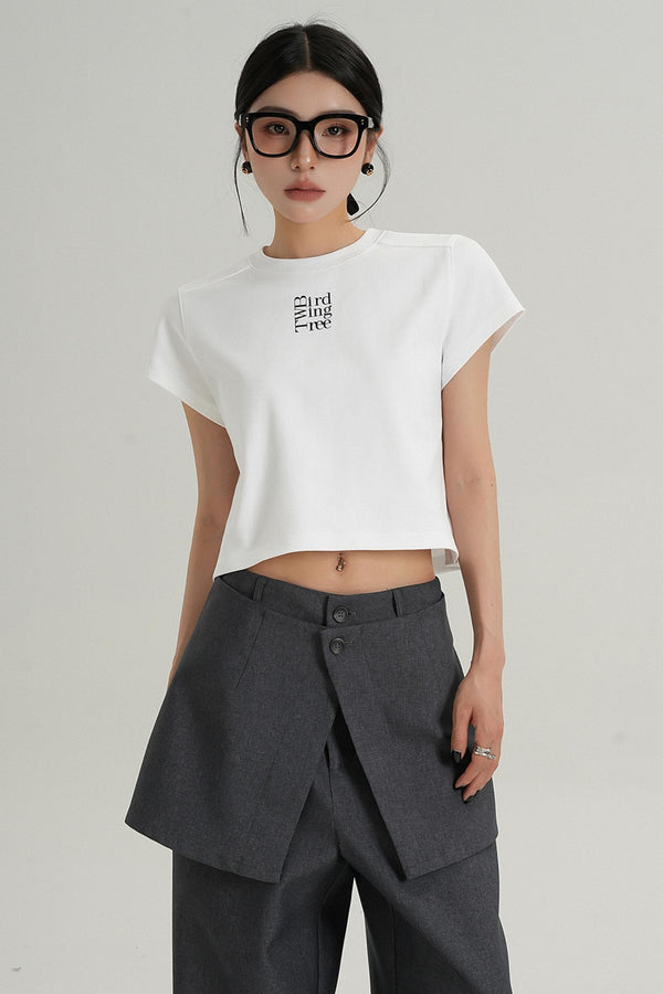 Chic High-Waist Crop Tee