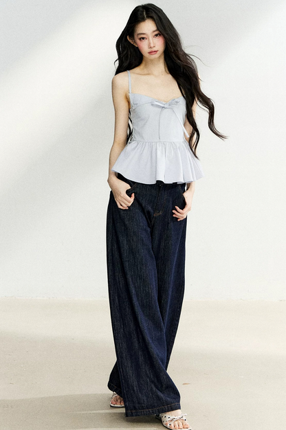 Ruffled Bow Camisole Top