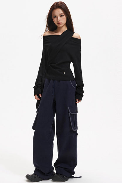 Elegant Off-Shoulder Knit Top