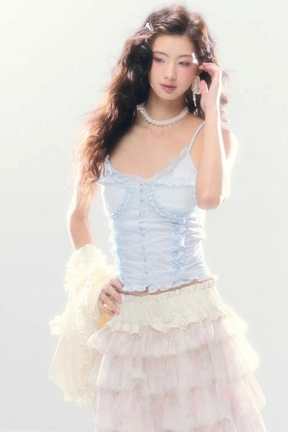 Okinawa Lace Cotton Camisole