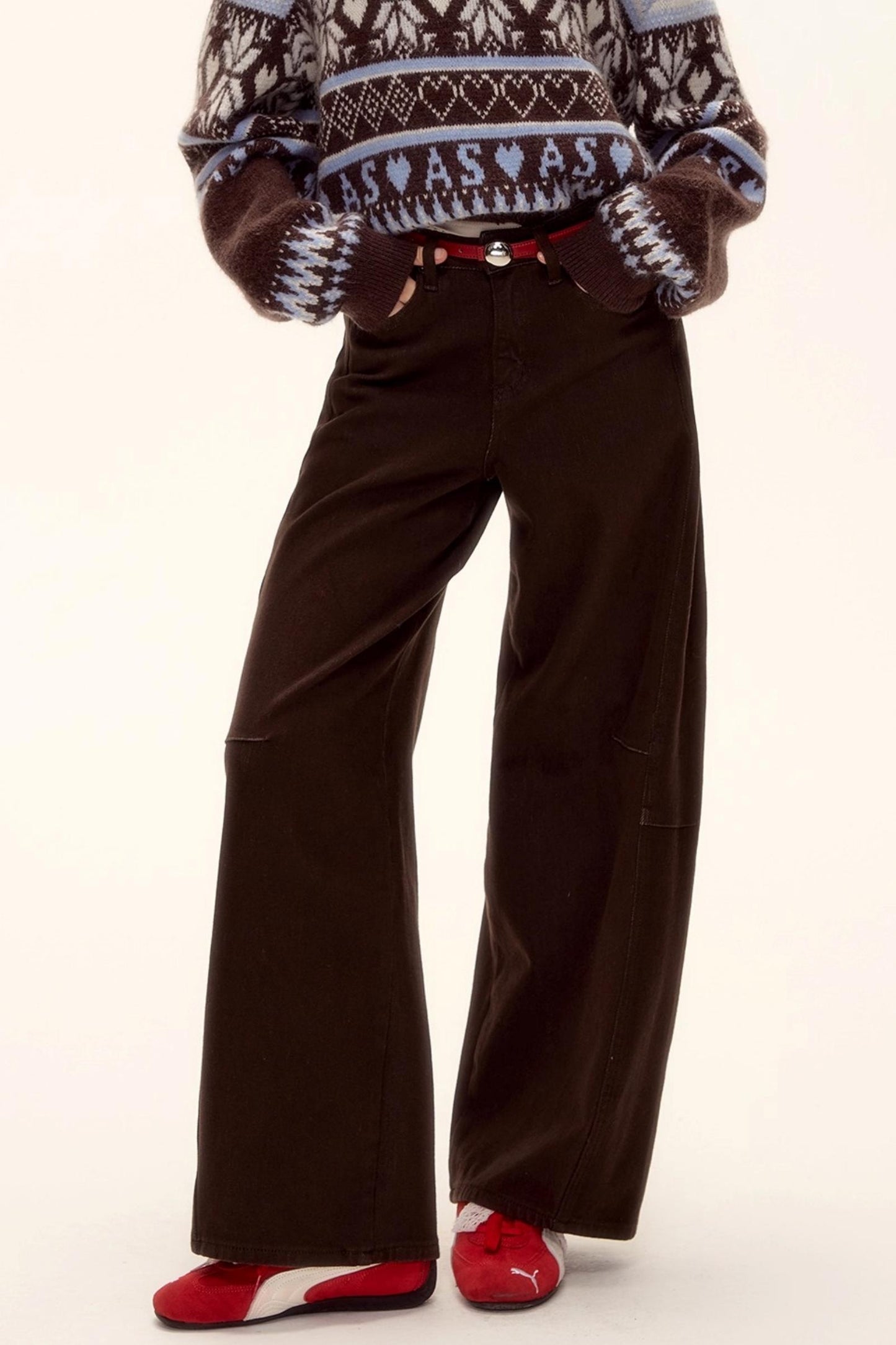 Fair Isle Knit Cardigan Set-Up