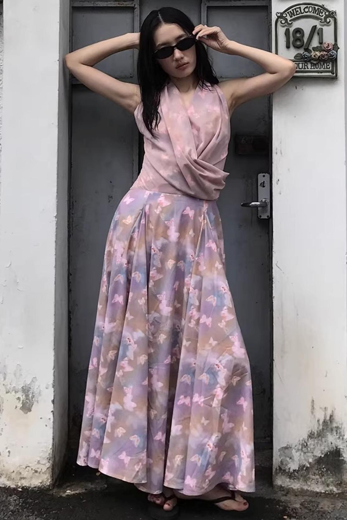 Butterfly Shadow Layered Dress