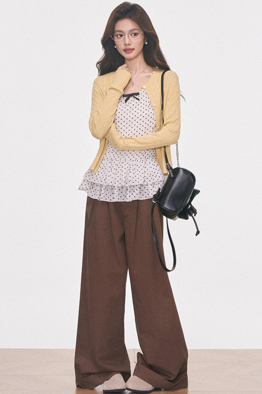 Knitted Cardigan and Dress Set-Up