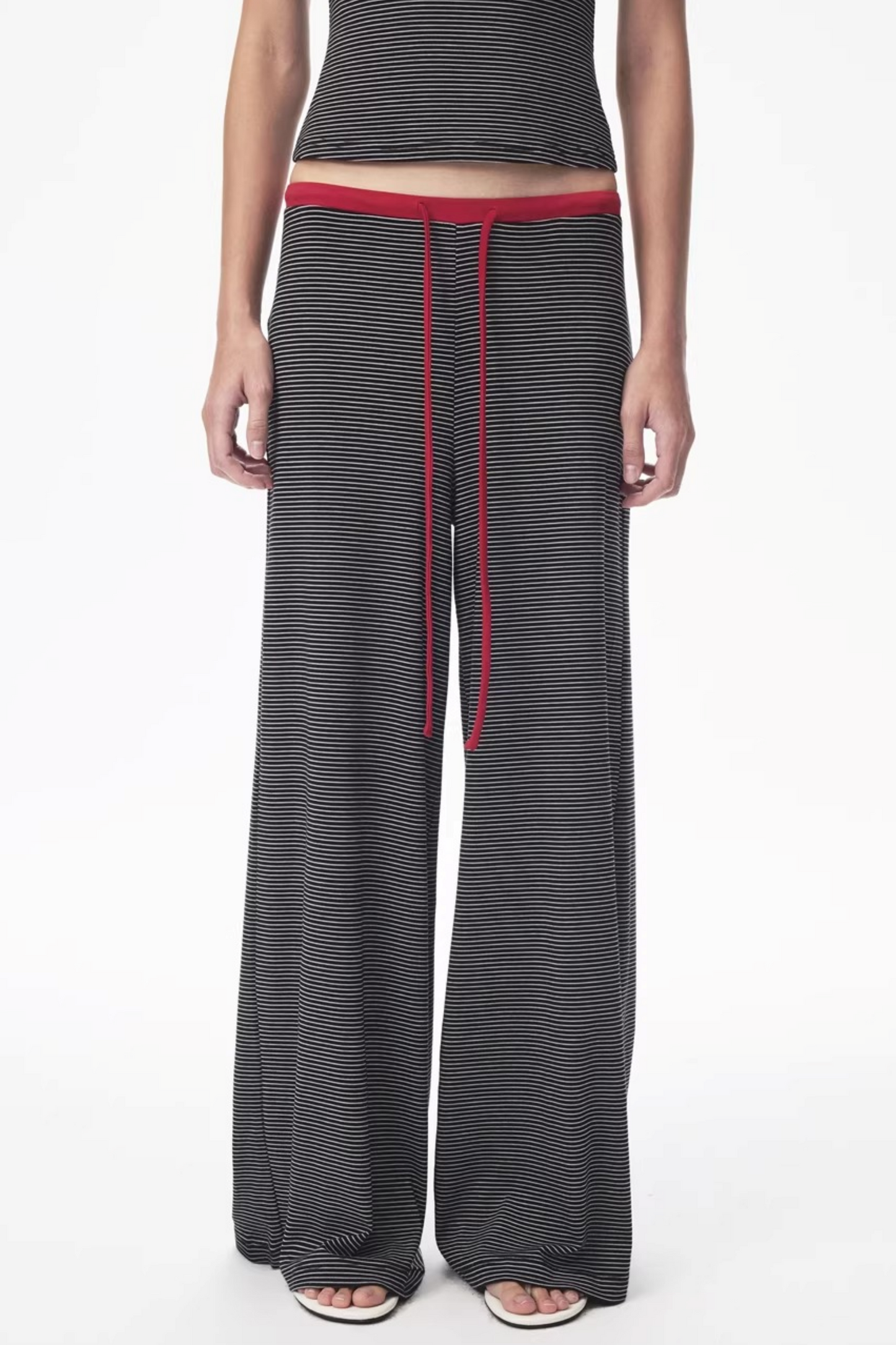 Retro Striped Tank Top and Pants Set