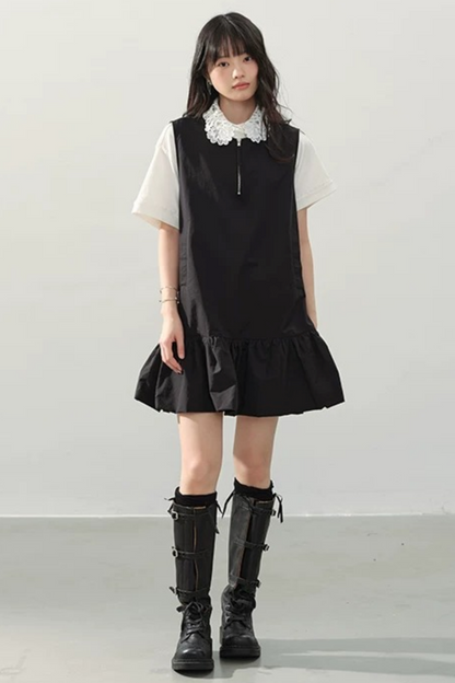 Hydrangea Lace Collar Top