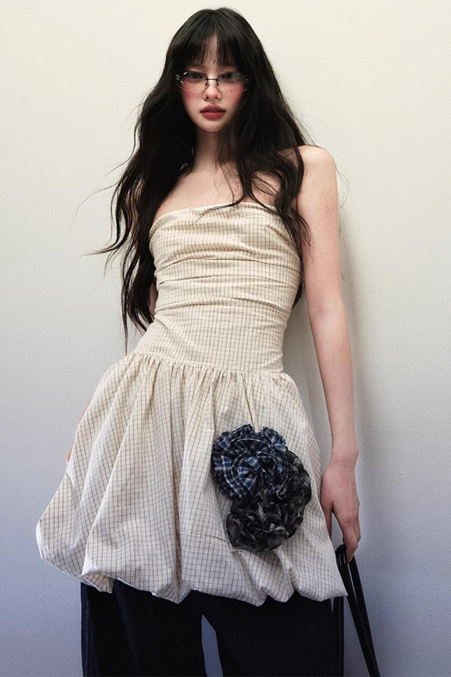 Apricot Floral Sheath Dress