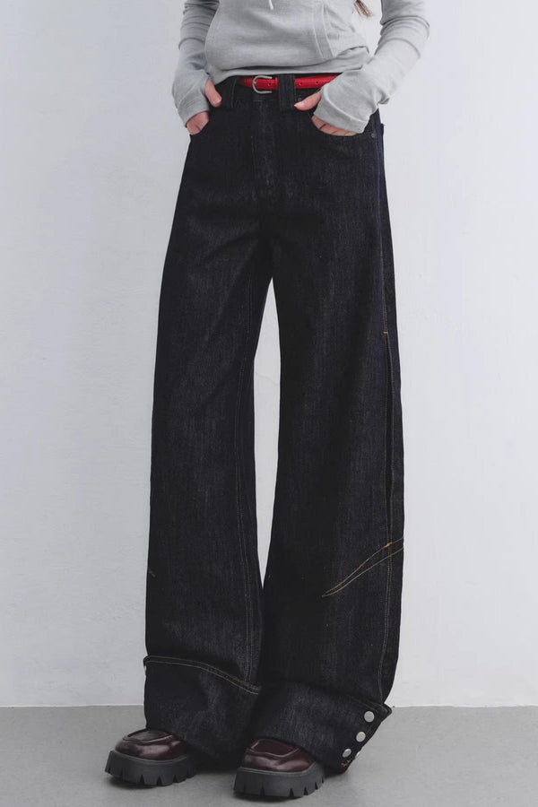 Lyocell Red Belted Pants