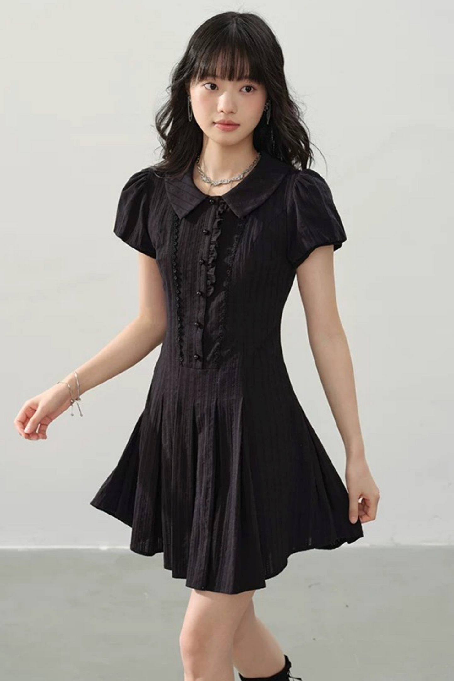 Girl's Elegy Puff Sleeve Dress