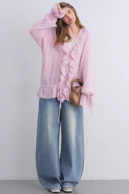 Rhinestone Blue Scimitar Pants