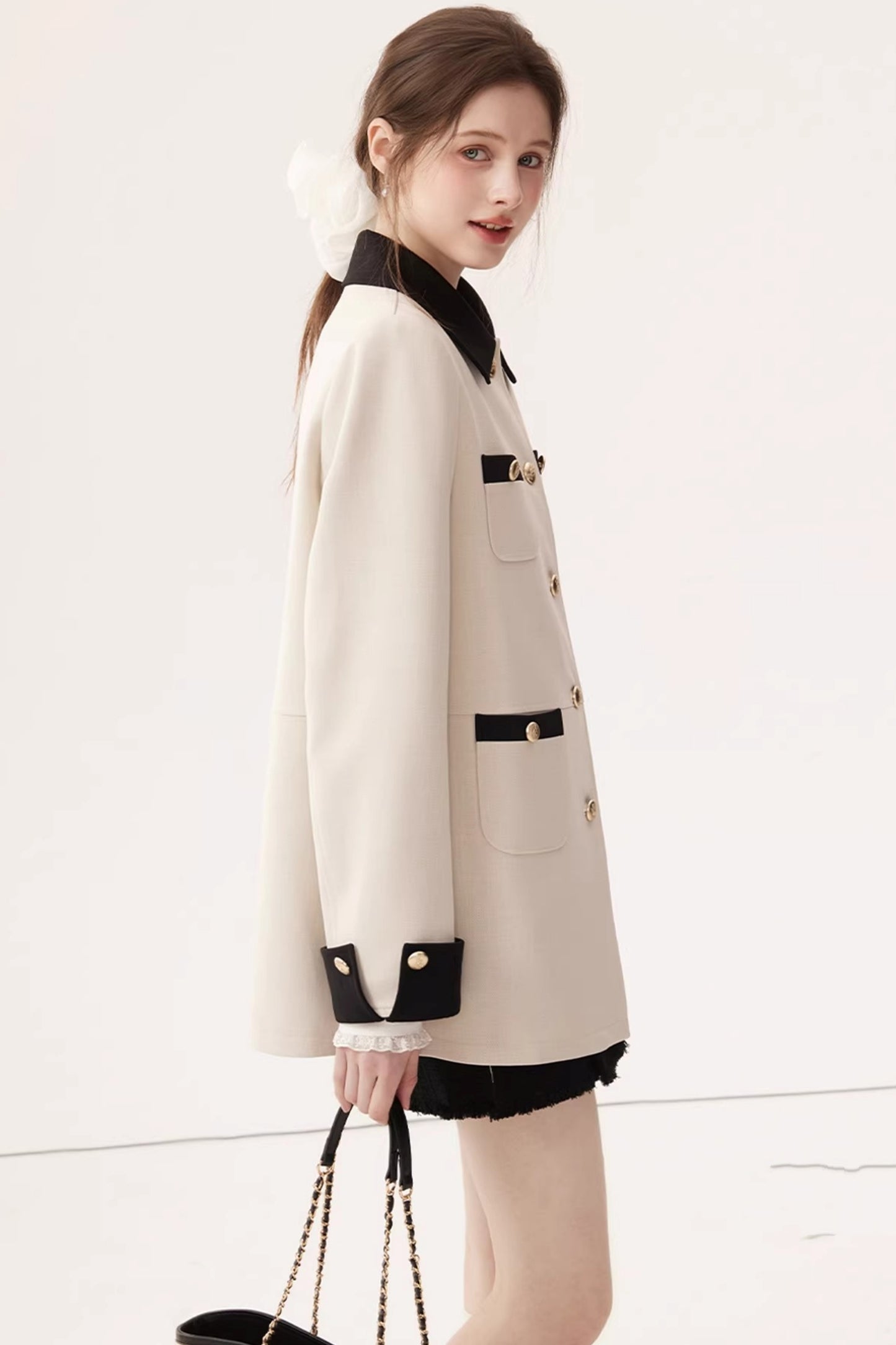 Elegant Color-Block Jacket