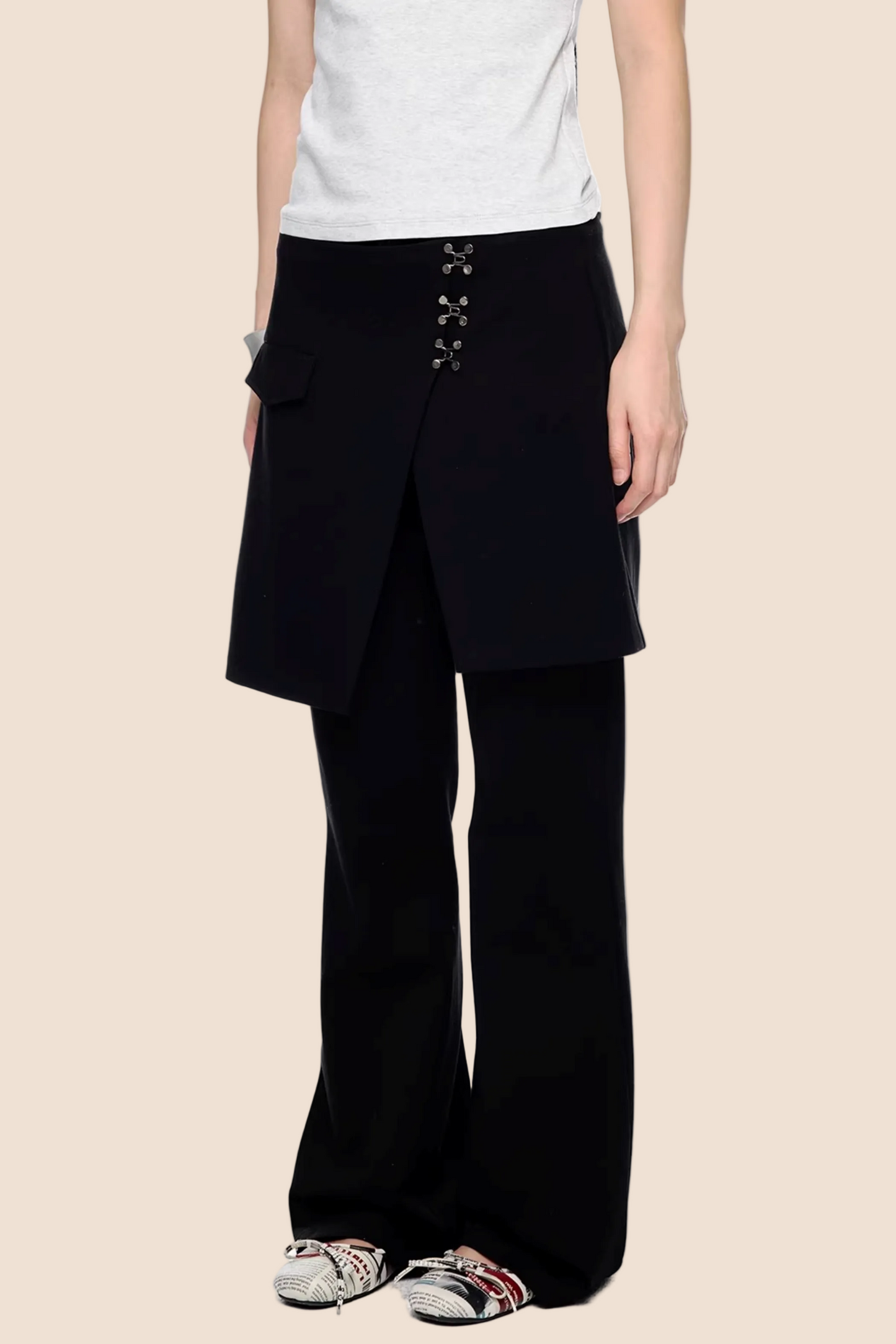 Dekonstruktierte Vintage Schlaghose