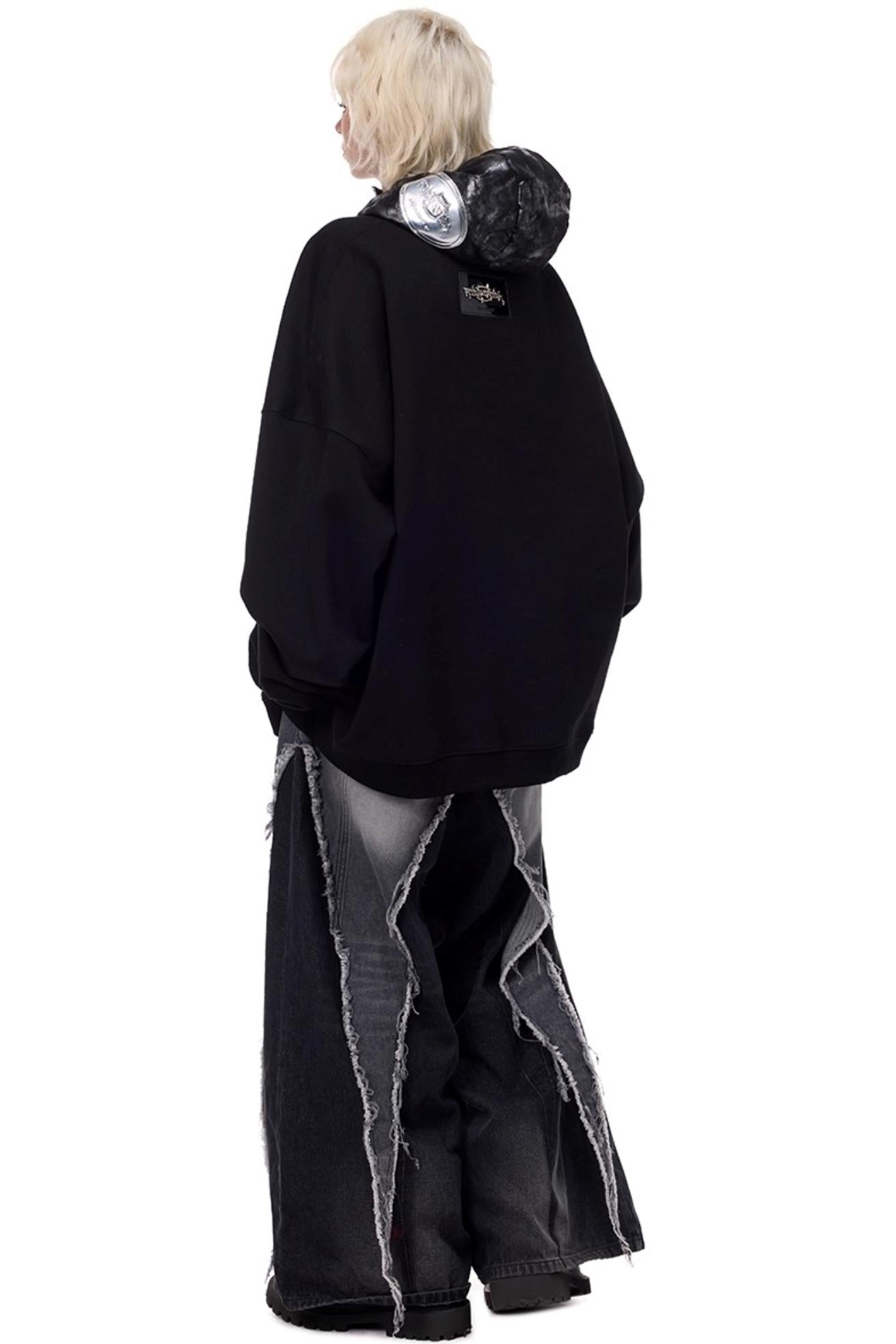 Cat Star Embroidery Sweatshirt