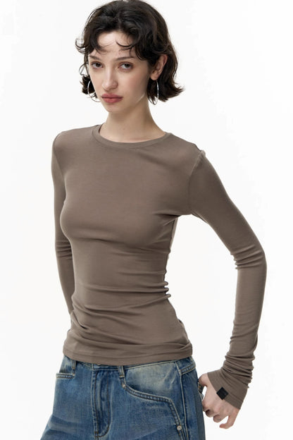 Autumn Slimming Crew Neck Base Layer