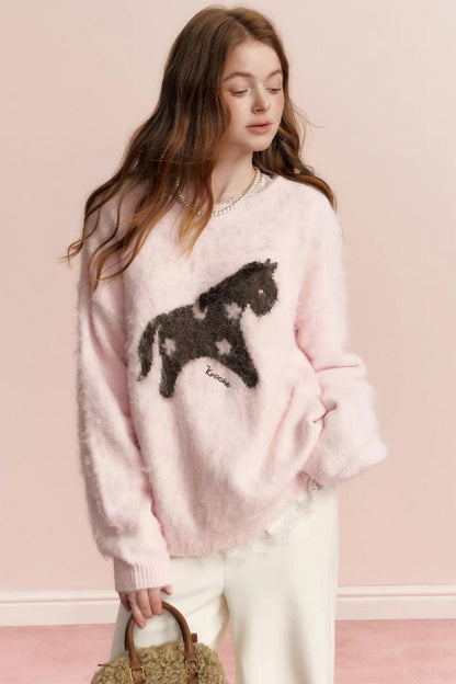 Floral Wool Jacquard Sweater