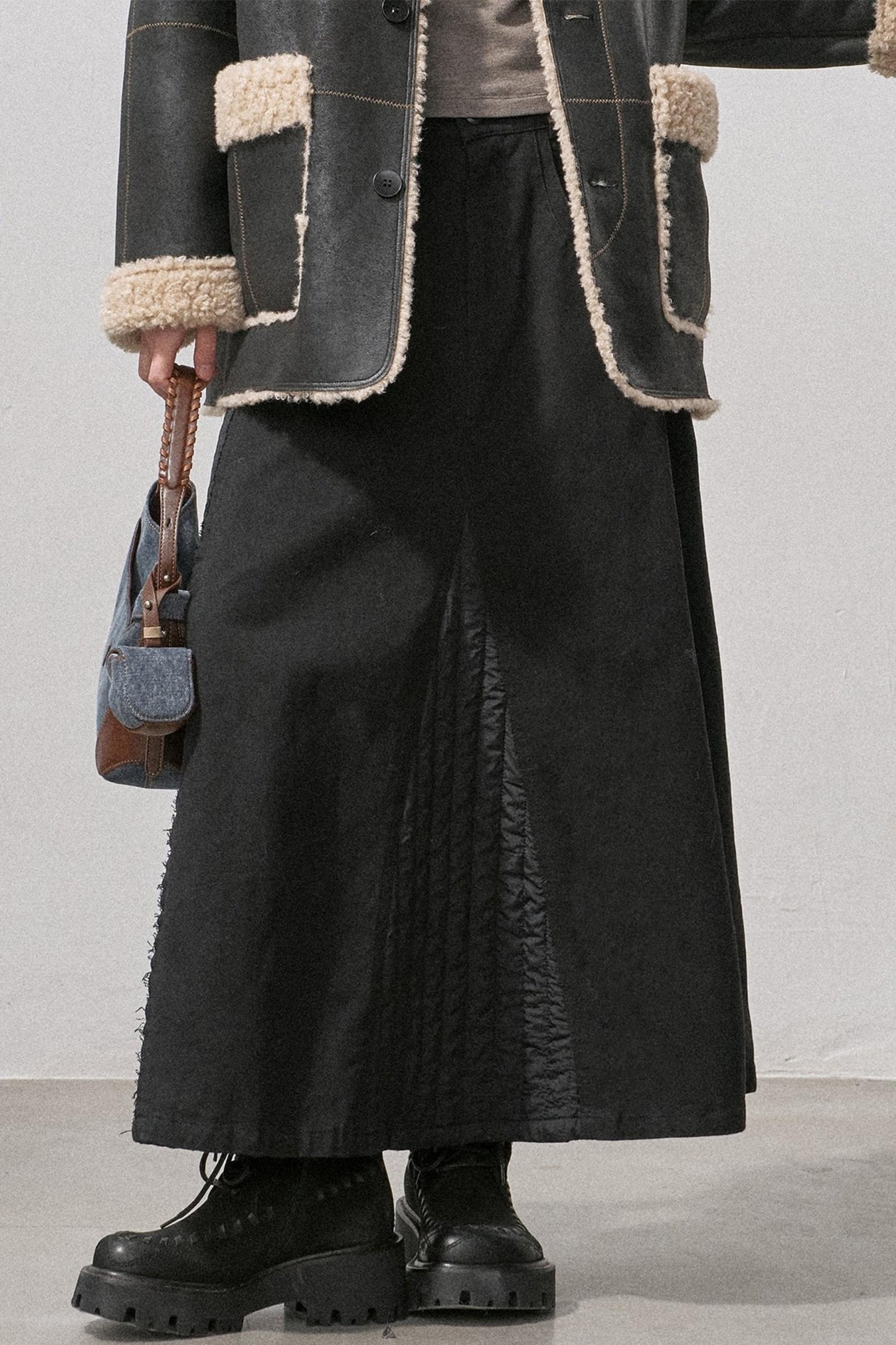 Pure Cotton Asymmetrical Skirt