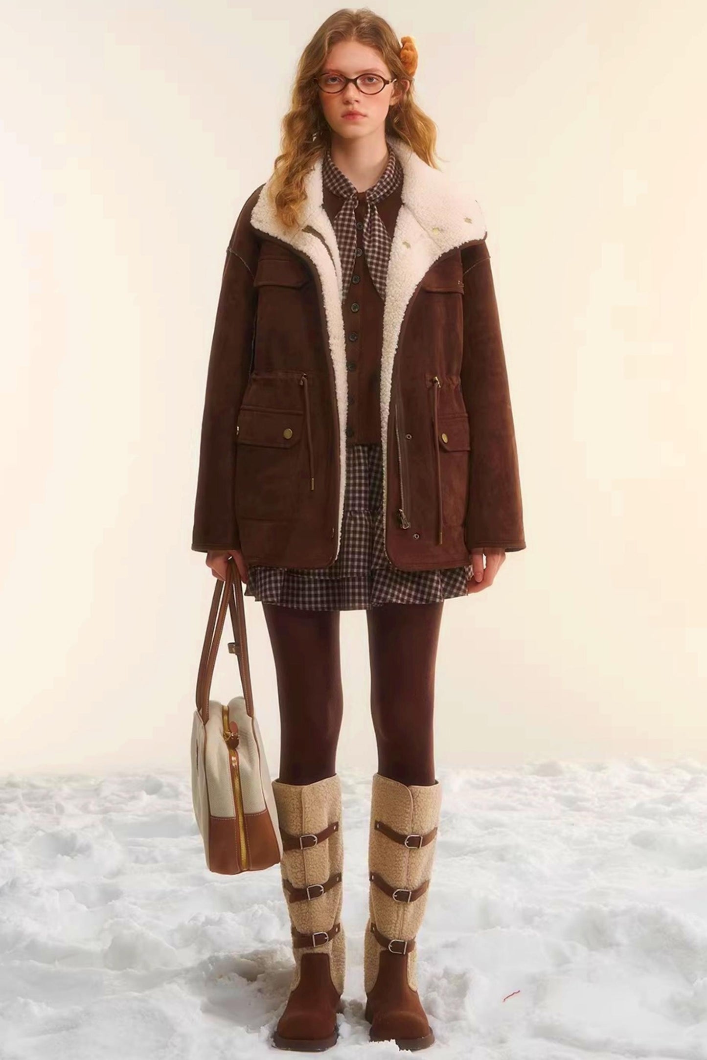 Reversible Lamb Wool Biker Jacket