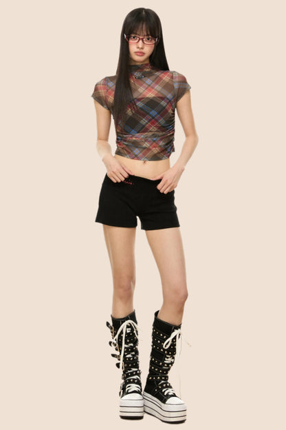 Retro Plaid Summer T-Shirt