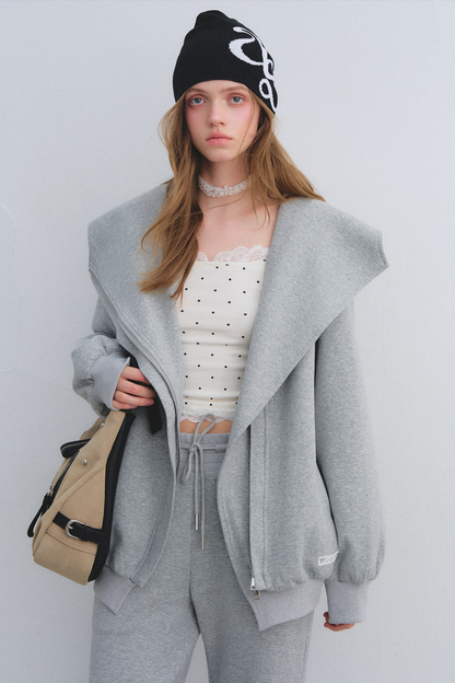 Lace Patchwork Polka Dot Top