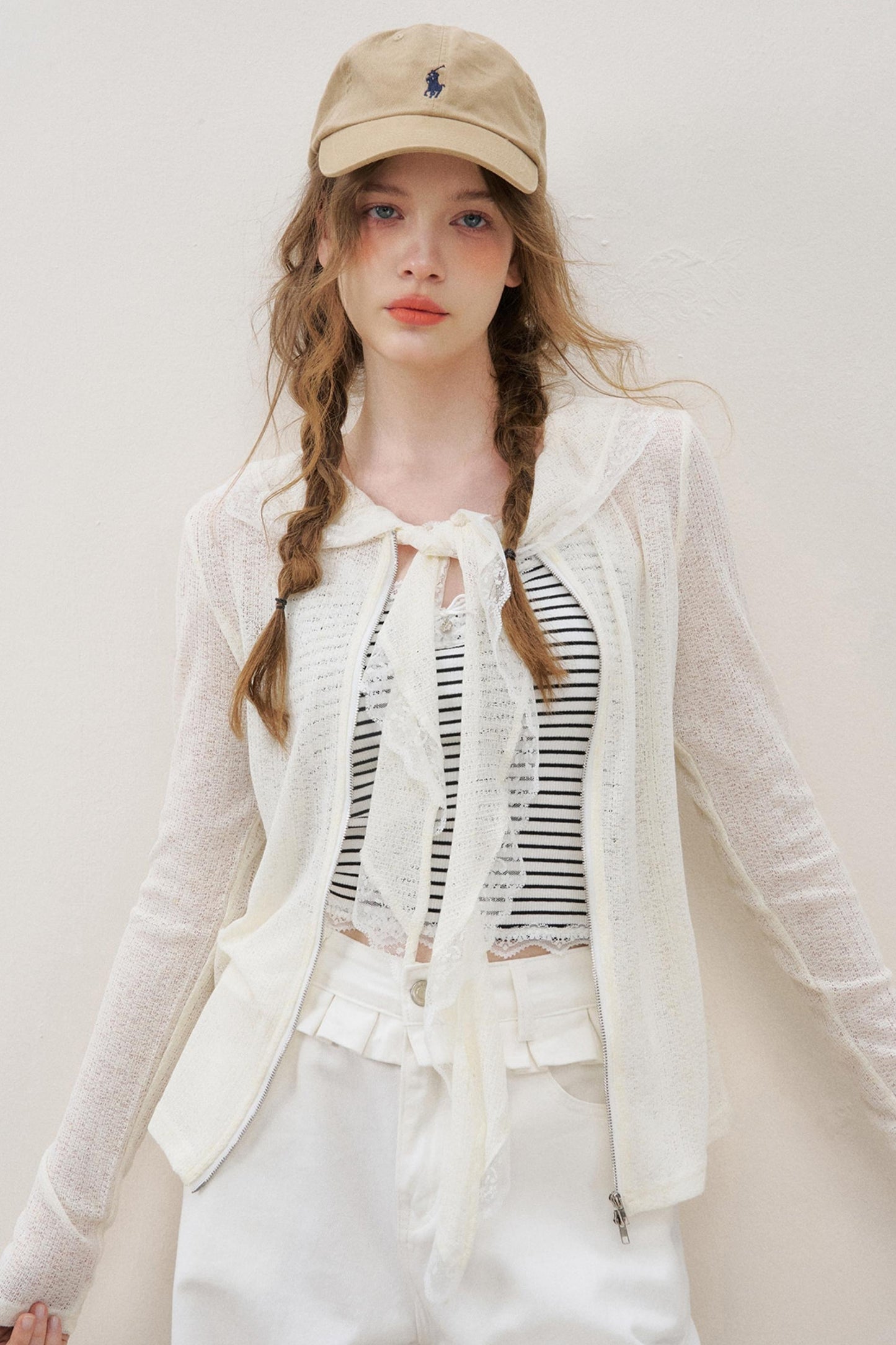 White Luxe Lace Cardigan