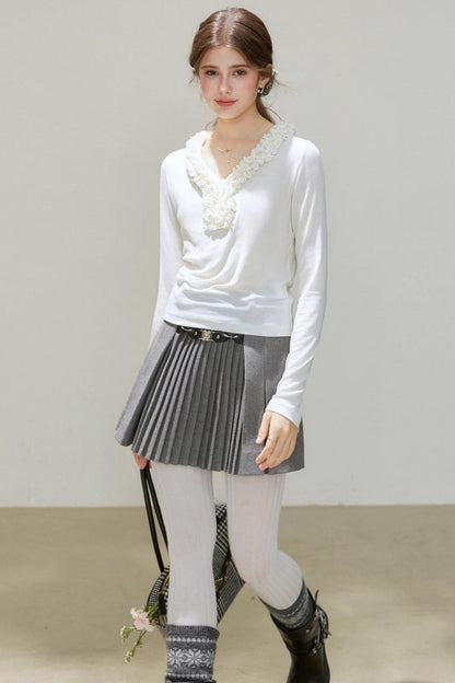 V-Neck Long-Sleeved Base Shirt