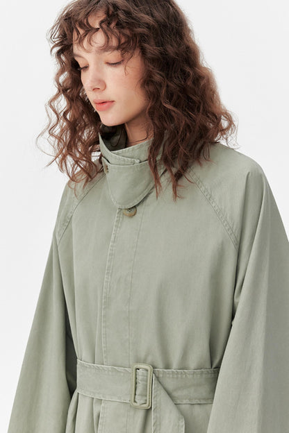 Petite Sleeveless Trench Dress Coat Set-Up