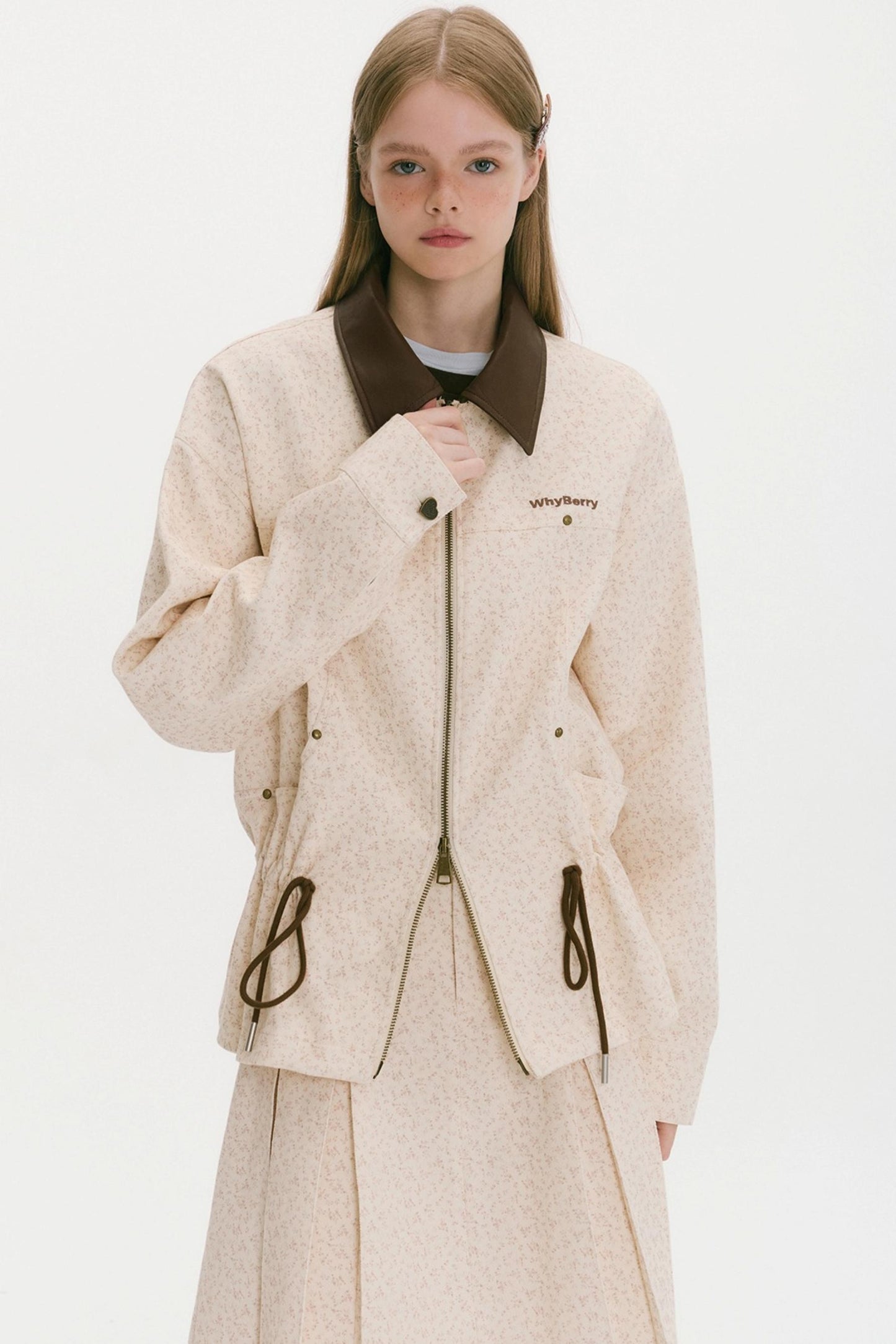 Wild Strawberry Drawstring Jacket