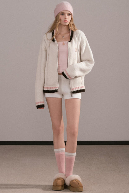 Slim Fit Knit Shorts