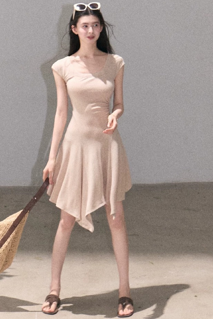 Lyocell Irregular Wool Dress