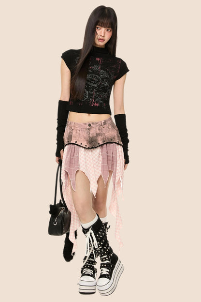 Slim Fit Short Sleeve Crop Tee