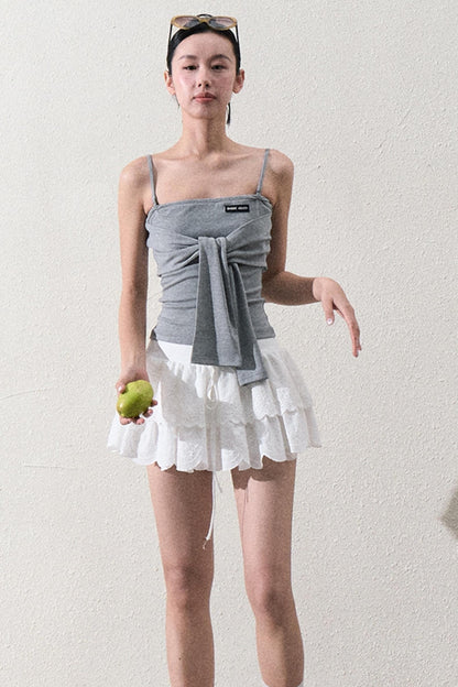 Elegant Layered Lace Skirt