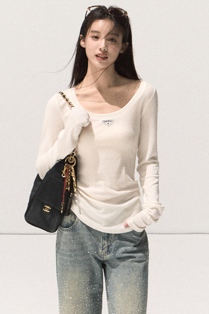 Skin Emotion Wool Knitted Top