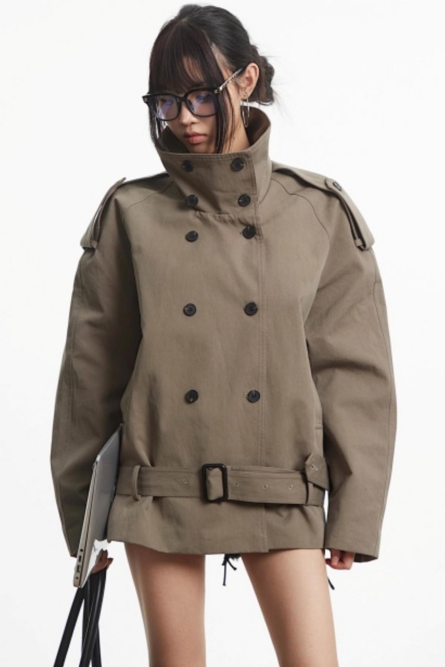 Retro Dark Khaki Work Jacket