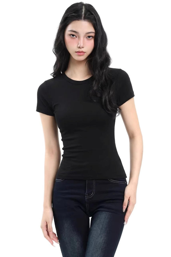 Black Slim-Fit T-Shirt