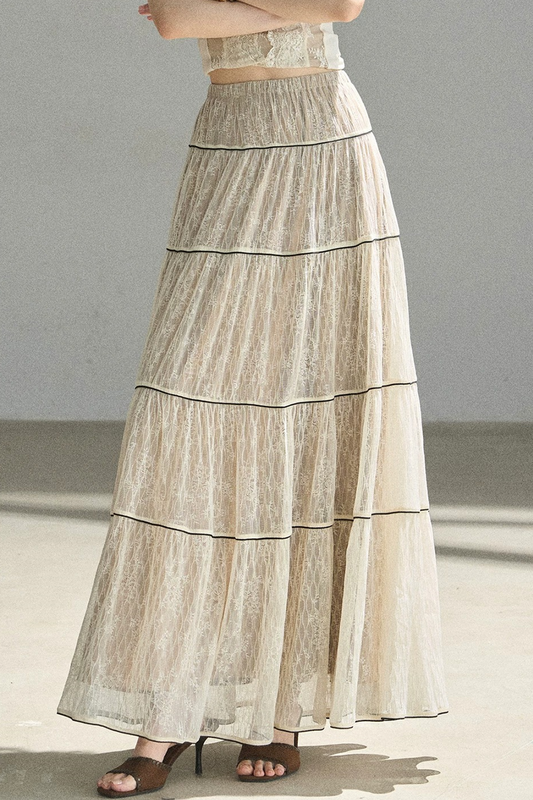 Through the Fog Lace Skirt