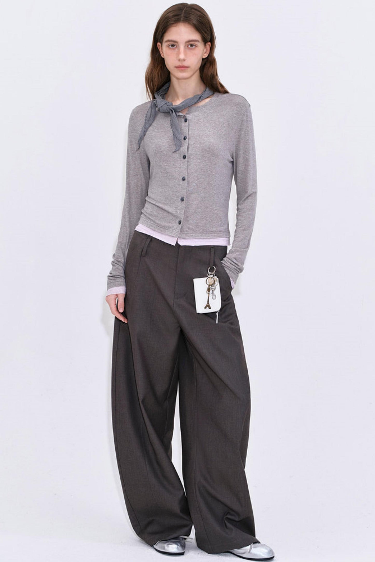 Lyocell Linen Color-Blocked T-Shirt