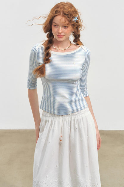 Envelope Striped Slim Top