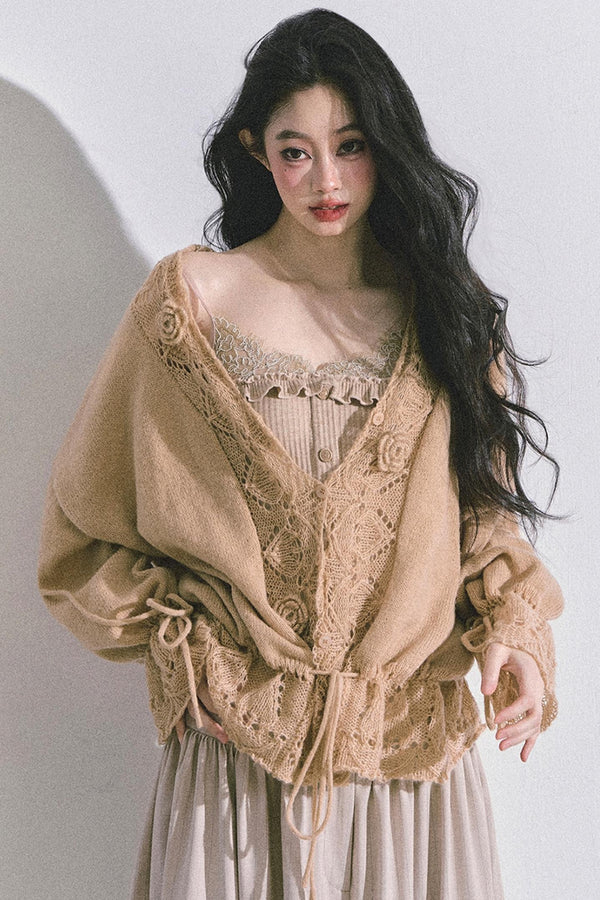 Korean Knit Cardigan & Top Set-Up