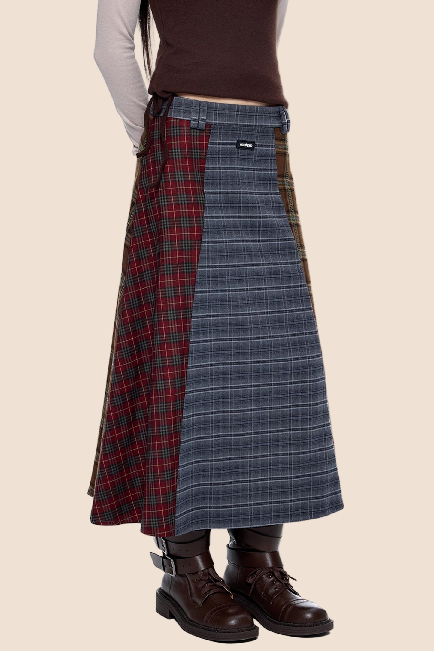 Autumn Drape Midi Skirt